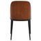 Leisuremod Tule Dining Side Chair with Velvet Seat and Steel Frame, Walnut/Beige, 2PK TCWN18BG2 - alternate 7