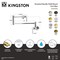 Kingston Brass Wall Mount Pot Filler Faucet with Knurled Handle, Brushed Nickel KS4108KNL - alternate 2