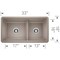 Blanco Precis Reversible 1-3/4 w/Low Divide, Truffle 442522 - alternate 3
