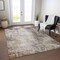 Homeroots 3' X 5' Ivory Blue And Copper Abstract Washable Indoor Outdoor Area Rug 605843 - alternate 4