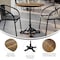 Flash Furniture Commercial All-Weather 31.25" Natural HPL Tabletop-Black Bistro Base ST-RD31-NAT-SDAT2222-GG - alternate 8