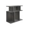 Homeroots 24" Dark Gray Wood End Table With Six Open Shelves 332842 - alternate 1