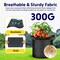 Ipower 1 Gallon Grow Bags Heavy Duty 300G Thickened Nonwoven Fabric Plant Pots, Black, 5PK GLGROWBAG1X5BLK - alternate 4