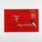 M&T Displays Frameless Tempered Glass Dry Erase Board Magnetic Board - Red - 23.63x35.44 inch T00MGB0469X2000 - alternate 6