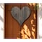 Homeroots 18" Weathered Gray Reclaimed Wood Heart Wall Decor 384903 - alternate 2