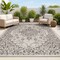 Jonathan Y Rozetta Boho Medallion Textured Weave Gray/Black 3 ft. x 5 ft. Indoor/Outdoor Area Rug SMB102D-3 - alternate 1