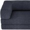 Homeroots 82" Blue Chenille Convertible Futon Sleeper Sofa 706808 - alternate 6