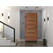 Vdomdoors Front Exterior Prehung Metal-Plastic Door, Manux 8415 Walnut, Office Commercial and Residential Doo MANUX8415EXD-WLN-W36xH80-RH - alternate 2