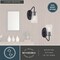 Vaxcel Beverly 1 Light Matte Black Bathroom Vanity Wall Sconce Fixture Clear Glass Shade, LED Compatible W0441 - alternate 6