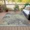 Homeroots 5' X 8' Pewter Charcoal And Gold Abstract Washable Indoor Outdoor Area Rug 630880 - alternate 4