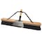 Simple Spaces Push Broom, 24 in Sweep Face, 3 in L Trim, Polypropylene Bristle, 60 in L, Bolt with Brace 93130 - alternate 1