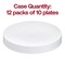 Smarty Had A Party 7.5" Solid White Organic Round Disposable Plastic Appetizer/Salad Plates (120 Plates), 120PK 937W-CASE - alternate 8