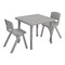 Flash Furniture 3 PC Plastic Activity Table and 2 Chairs Set, 10.5 in Seat Height-Soft Gray YU-YCX-0023-2-SQR-TBL-SFTGY-R-GG - alternate 9