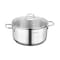 Korkmaz Perla 2 Piece 8.5 Liter Stainless Steel Casserole with Lid in Silver A1572 - alternate 1