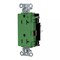 Hubbell Wiring Device-Kellems Straight Blade Receptacle, 5-20R, 20 A, 125V AC, 2 Pole, 3 Wire, Surface Mount, Grounded HBL2182STGN - alternate 1