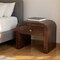 Homeroots 16" Brown Solid Wood One Drawer Nightstand 653817 - alternate 12