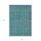 Homeroots 10' X 14' Teal Blue Gray And Brown Striped Washable Indoor Outdoor Area Rug 597438 - alternate 5