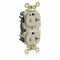 Leviton Straight Blade Receptacle, 5-20R, 20 A, 125V AC, Flush Mount, Self-Grounded MRI20-I - alternate 1