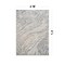 World Rug Gallery Marble Swirl Distressed Area Rug 4 ft x 6 ft Gray WR200GRAY4X6 - alternate 3