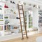 Quiet Glide 8.06 ft. Walnut Contemporary Wheel Satin Nickel Rolling Ladder, 12 ft. Rail QG.240-8WA-12-H.02 - alternate 1