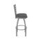 Holland Bar Stool Co 410 Jackie Stainless Steel 36in Swivel Bar Stool with Graph Coal Seat 41036SS018 - alternate 4