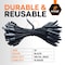 Xpose Safety 12in Elastic Bungee Ties, 100PK for Scaffold Sheeting EBT-12-100-X - alternate 4