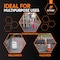 Xpose Safety Retractable Cone Bar Orange/White, 72in to 120in Length, 100PK CBO72/120-100-X - alternate 4