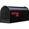 Gibraltar Elite Series T1 Black Steel Rural Post Mount Mailbox E1100BAM - alternate 2