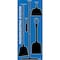 5S Supplies 5S Housekeeping Shadow Board Broom Station Version 5 - Gray Board / Orange Shadows  With Broom HSB-V5-GRAY/ORANGE-KIT - alternate 2