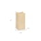 Homeroots Set of Two Beige Square Flameless Pillar Candles, 2PK 517661 - alternate 3
