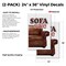 Signmission Sofa Sale, Vinyl Decals Only 24 Inch x 36 Inch, Vinyl Decal, 2PK DSB-2436-2PACK-Sofa Sale - alternate 2