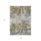 Homeroots 8' X 10' Pewter And Silver Abstract Washable Indoor Outdoor Area Rug 631350 - alternate 5