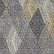 Homeroots 10' X 14' Pewter Gray And Gold Argyle Washable Indoor Outdoor Area Rug 613734 - alternate 6