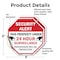 Signmission Security Alert This Property Under, 6 inch X 6 inch, Vinyl Decal, 2PK OC-D-2PACK-6-1 - alternate 2
