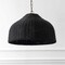 Jonathan Y Eliza 20 in. 1-Light Coastal Bohemian Woven Rattan and Iron LED Pendant, Black/Brass Gold JYL1133C - alternate 6