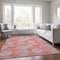 Homeroots 3' X 5' Salmon Ivory And Sky Blue Polka Dot Washable Indoor Outdoor Area Rug 614707 - alternate 2