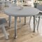 Flash Furniture Commercial Plastic Adjustable Height Classroom Activity Table-Soft Gray, 33 in RD YU-YCX-007-2-ROUND-TBL-SFTGY-GG - alternate 5