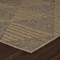 Homeroots 8' Beige and Brown Geometric Distressed Indoor Outdoor Runner Rug 559063 - alternate 4