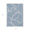 Homeroots 8' X 10' Denim Blue And Ivory Abstract Washable Indoor Outdoor Area Rug 597472 - alternate 5