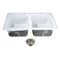 Kingston Brass 33-Inch Cast Iron Self-Rimming Double Bowl Drop-In Kitchen Sink, 4-Hole with Basket Strainers x 2 KGT33229D41 - alternate 1