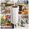 Happimess Fleur 25-Gal Disposable Corrugated Cardboard Event Trash Can, Recycling Bin, Limestone Beige, 2PK HPM1300F-SET2 - alternate 1