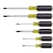 Klein Tools Screwdriver Set, Slotted and Phillips, 6-Piece 85074 - alternate 1