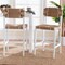 Bali & Pari Talli Bohemian Paper Loom and White Mahogany Wood 2-Piece Bar Stool Set 249-2PC-13886-ZORO - alternate 3