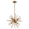 Vaxcel Estelle 6-Light 19 in W Brass Gold Mid-Century Modern Sputnik Pendant Ceiling Fixture P0238R - alternate 1