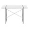 Homeroots 49" White and Gray Computer Desk 489983 - alternate 6