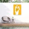 Trademark Fine Art Outdoor Canvas Art Francesco Gulina Girl in Bathing Suit Yellow Wall Art for Patios, or Gardens 1X22200-OC2432WR - alternate 1