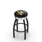 Holland Bar Stool Co 30" Blk Wrinkle Pittsburgh Penguins Swivel Bar Stool, Chrome Ring L8B3C30PitPen - alternate 1