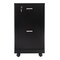 Lavish Home File Cabinet 2-Drawer Cabinet with Lock and Deep Drawer Storage Rolling Filing Organizer, Black 80-FC-3-BLK - alternate 3