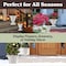 Pure Garden Outdoor Planter 2-Pack Large & Small Urn Planters Plastic Plant Pots for Indoor or Outdoor 50-LG1430 - alternate 3