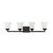 Jonathan Y Staunton 33" 4-Light Farmhouse Cottage Metal LED Vanity Light w/Frosted Glass Shades, Oil Rubbed Bron JYL7525A - alternate 6
